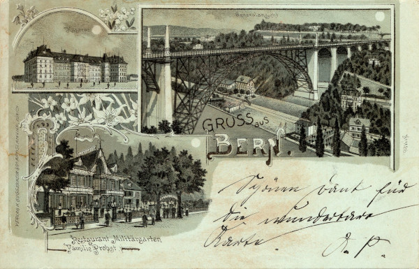 Militärgarten Postcard 1899